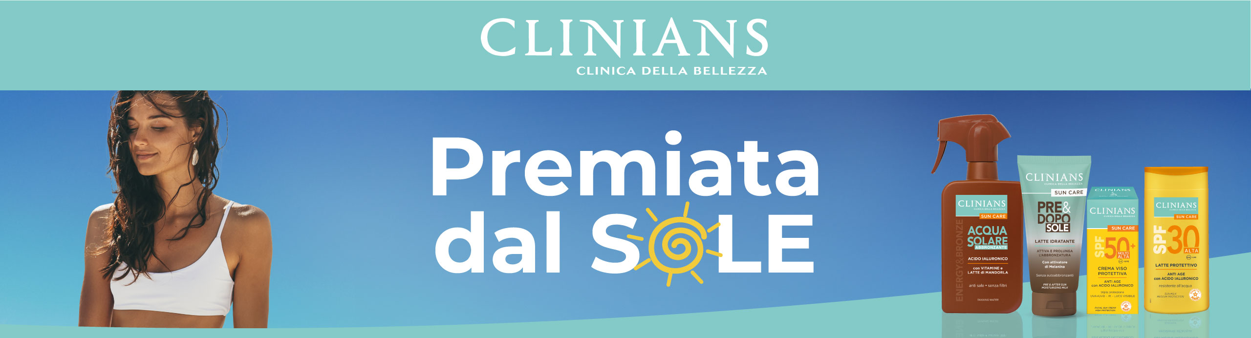 Acquista 2 prodotti Clarins e ricevi la borsa mare in omaggio!